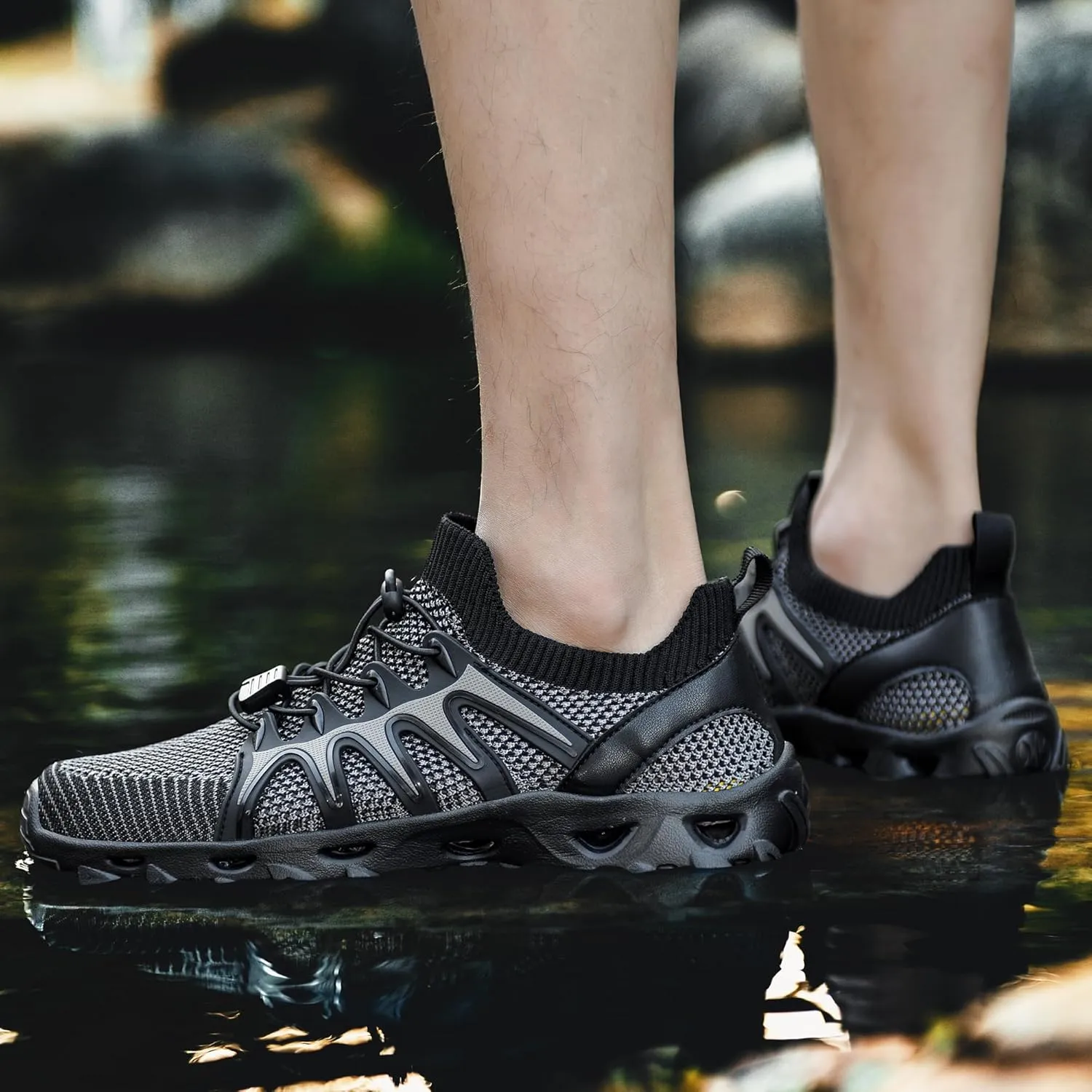 Shoes Water Hiking Shoes Lightweight Water Sports Shoes for debate refrigerator mild participate Swimming Fishing Kayaking Mens Womens Water Shoes Quick Drying Aqua Beach 