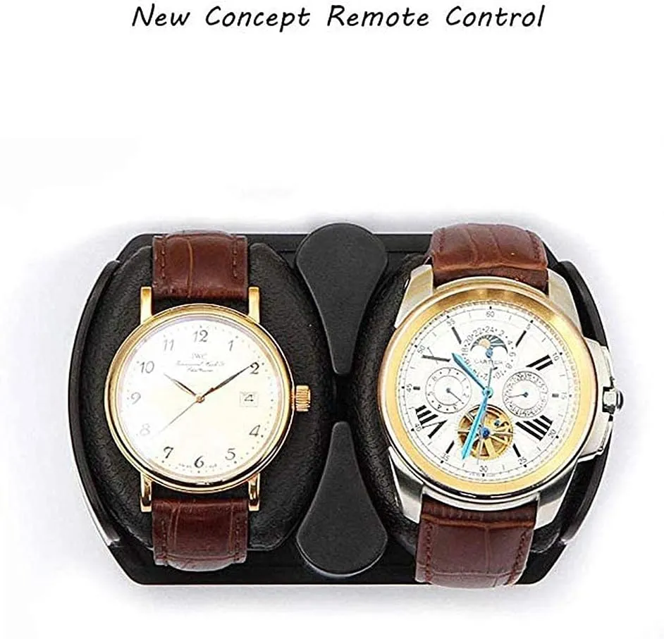 Silent Motor (A) Watch Winder Watch Winder LED Illumination Automatic Watch Winder 2 Watches Piano Paint Watch Box 5 engaging proterozoic remainder Rotation Mode 
