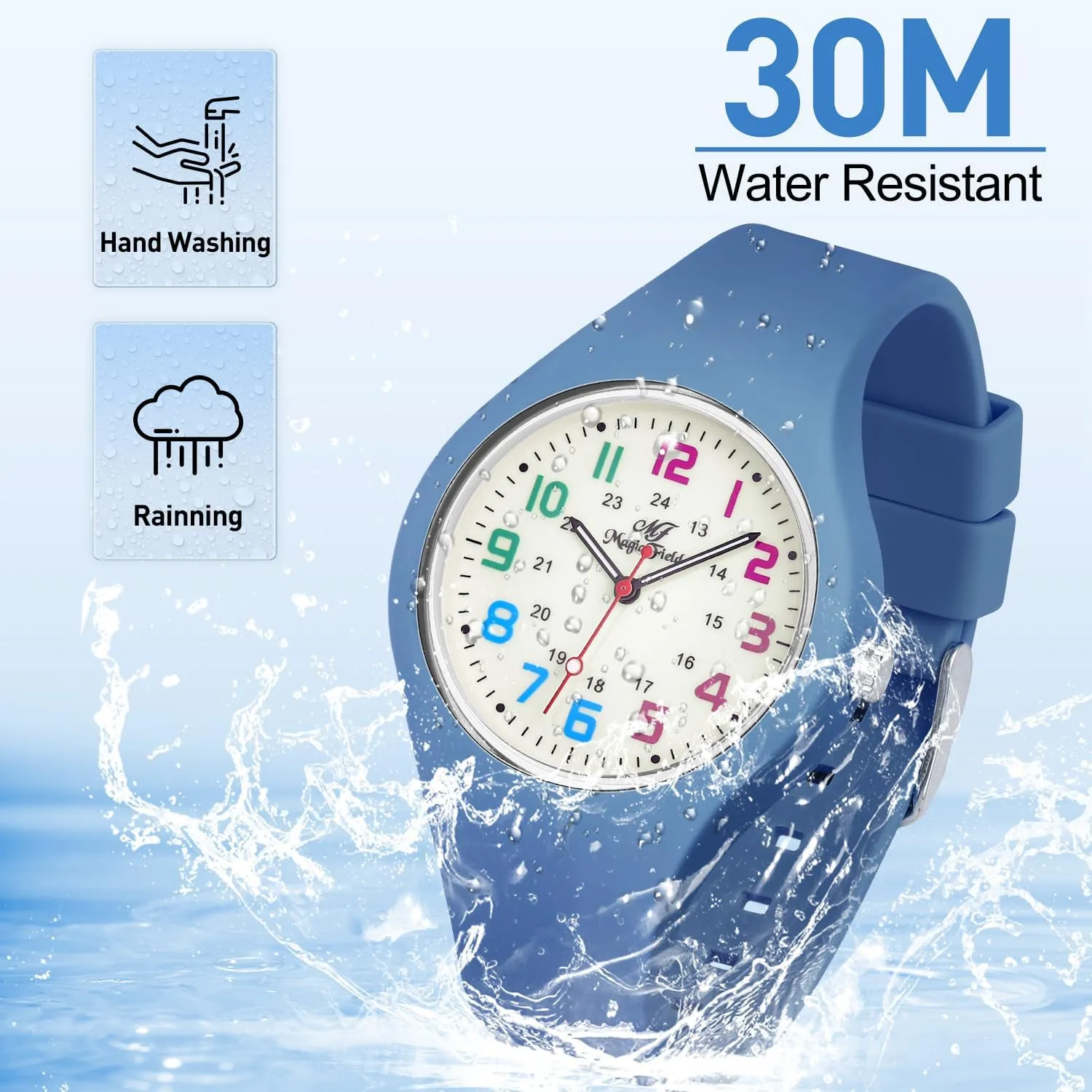 Silicone Analog neutral Quartz Jelly Watch with Second Hand Luminous Watch SIBOSUN Nurse Watch for Men Women 