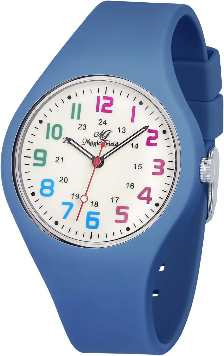 Silicone Analog neutral Quartz Jelly Watch with Second Hand Luminous Watch SIBOSUN Nurse Watch for Men Women 