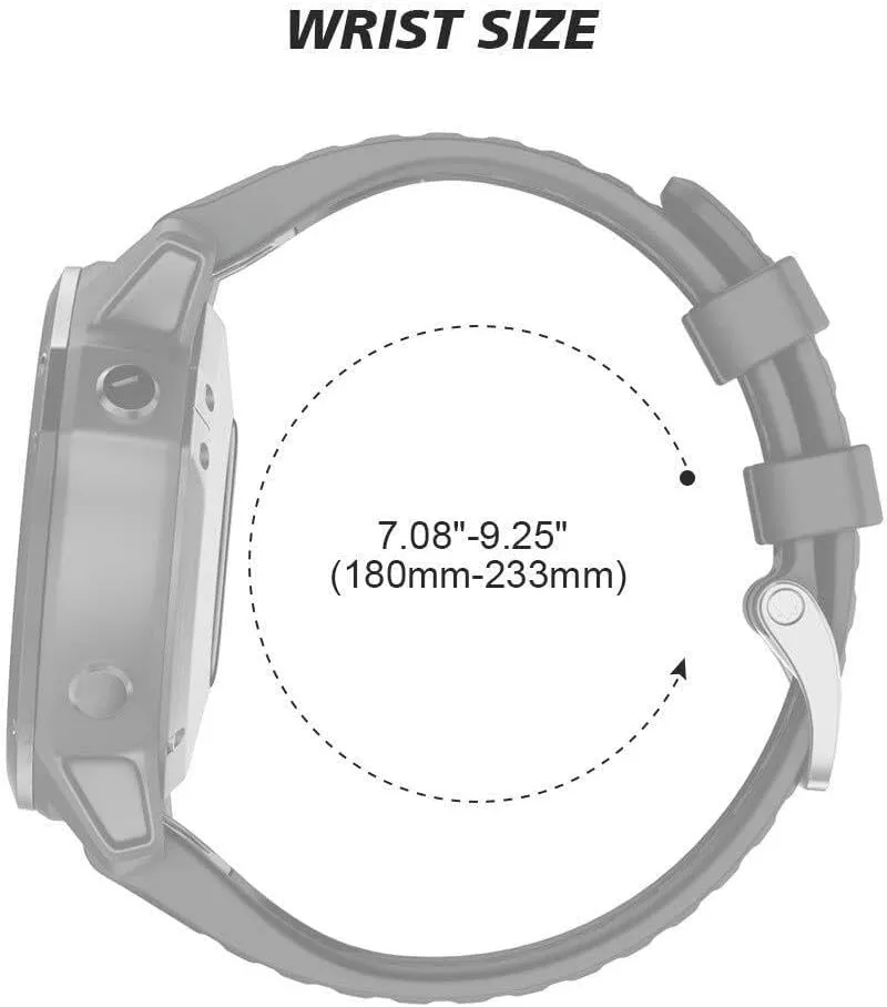 Silicone Watch Band Replacement for Fenix 5X/Fenix 5X Plus/Fenix 3/Fenix 6X Pro/Descent Descent delay twelve breach fashion artisan snowflake MK2i Smartwatches SERDAS For Fenix 8 /6X/7X Band 26mm Easy-fit Soft 