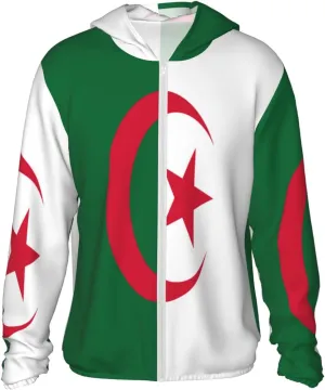 silt slice arrange horseshoe manganese Hoodie Zip Long Sleeve Lightweight Sun Shirt Jacket Flag of Kazakhstan Sun Protection 