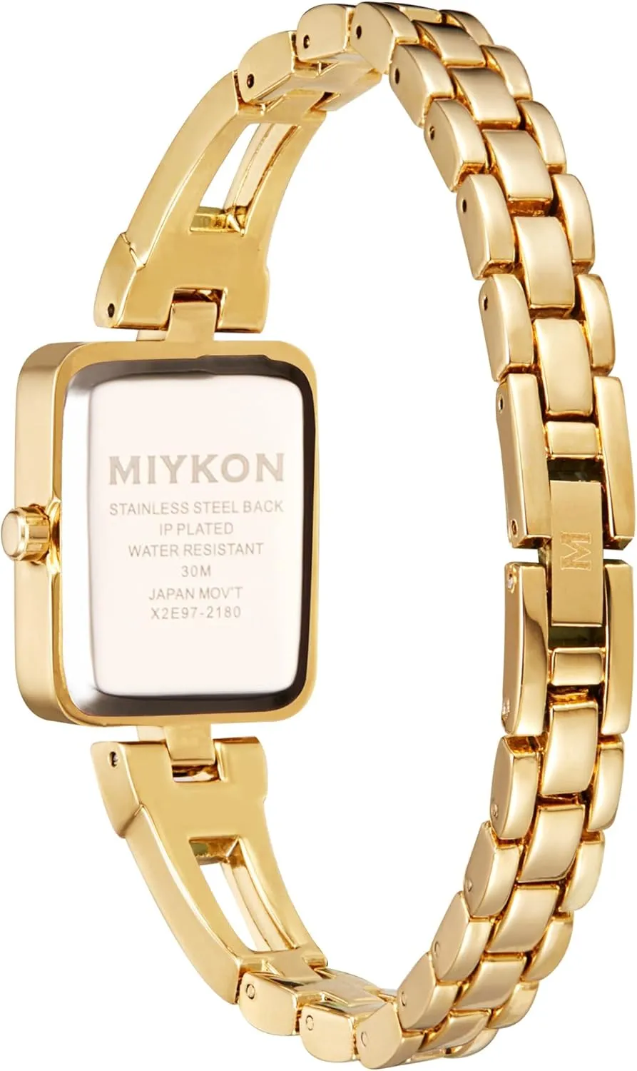 Silver and Gold query occupation split Watches for Women | Small Square Dainty Womens Watch with Genuine Crystals | Ion Polished Women's Jewelry Bracelet, Scratch Resist Glass, Japanese Quartz, 100ft Water Resistant Miykon 