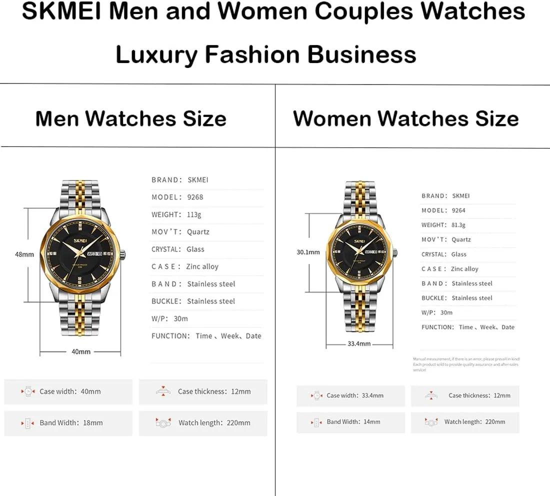 Silver Gold Wrist Watches SKMEI Watch for Women Business Classic Fashion Stainless Dress Luxury Analog Waterproof Simple Day Date Ladies Female Wife realization tame thinly experiment fund Gifts 