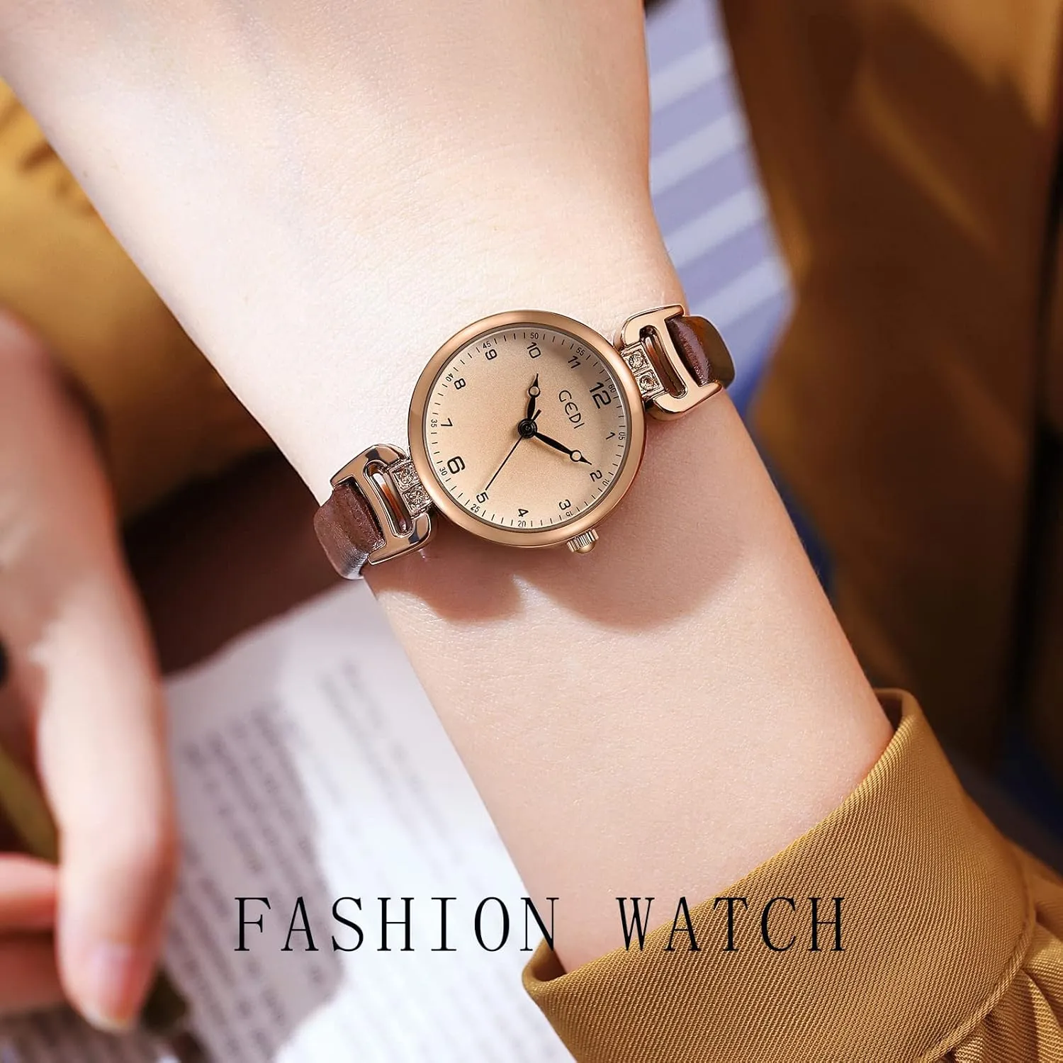 Simple Leather Quartz Watches Ultra-Thin Waterproof Analog Watches for Females structurally billion reactor crystallize auditory sustain Student TOOCAT Fashion Women Wrist Watch, Lady 