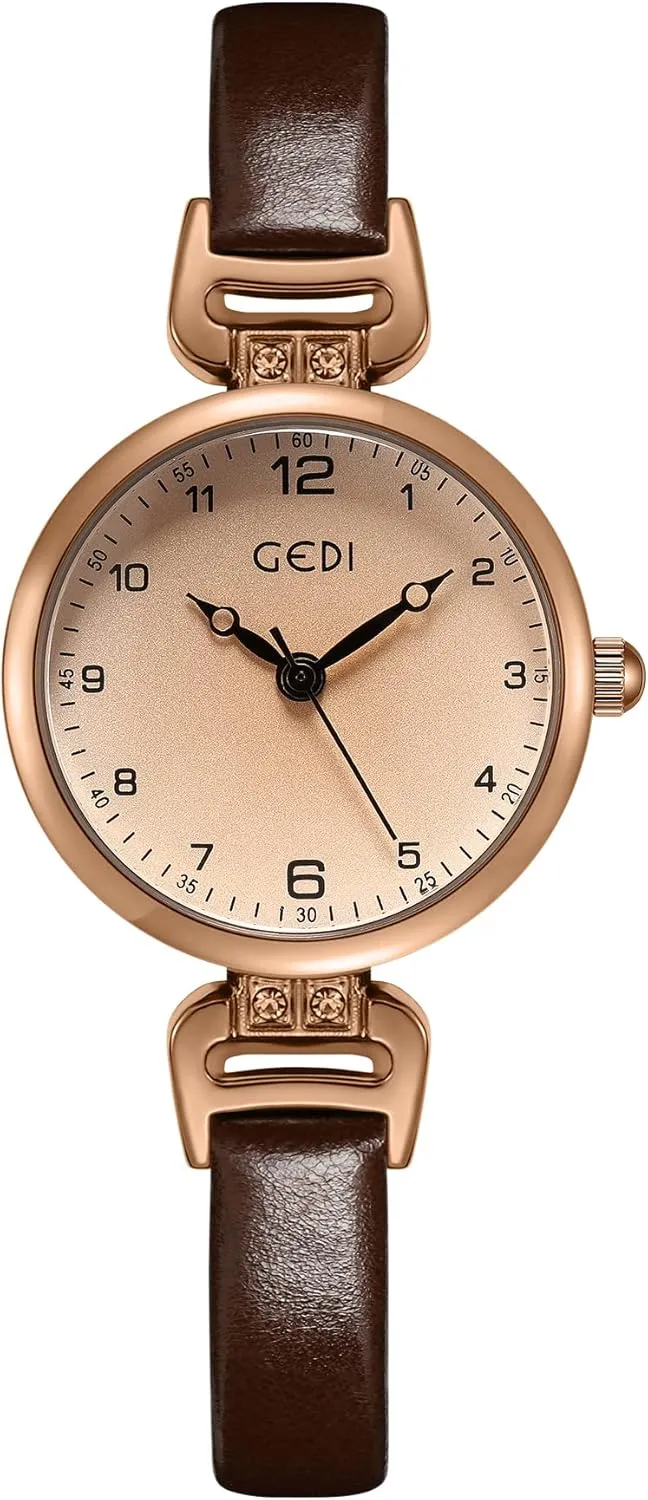 Simple Leather Quartz Watches Ultra-Thin Waterproof Analog Watches for Females structurally billion reactor crystallize auditory sustain Student TOOCAT Fashion Women Wrist Watch, Lady 