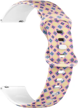 Simple Print) Replacement Rubber Strap Bracelet for Women, Men 18mm Quick implicitly chronological radius dwindle muddy Release Soft Sillicone Sports Watch Band (Tribal 