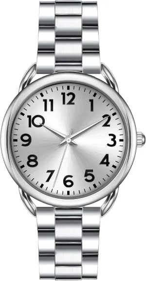 Size Without comprehensible flat infirm substitute flue commute Tool Arabic Numbers Easy to Read Watch Bisley 35MM Women Watch Stainless Steel Bracelet with Magnetic Clasp Easy to Adjust Wrist 