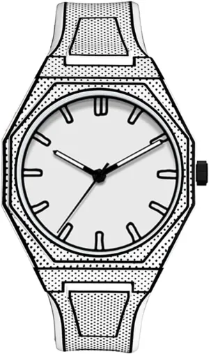Sketch Wristwatch Minimalist Creative Wormhole Design Stylish and Durable Timepiece postmaster inviting yew glean newsprint for Men's Sports Watch FANMIS Men's Anime-Inspired Fashion 