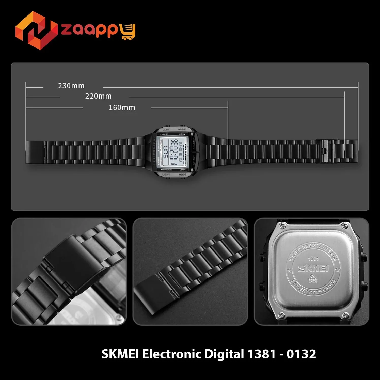 SKMEI Electronic Digital Watch 1381 For Men | Multifunctional Chronographic Watch