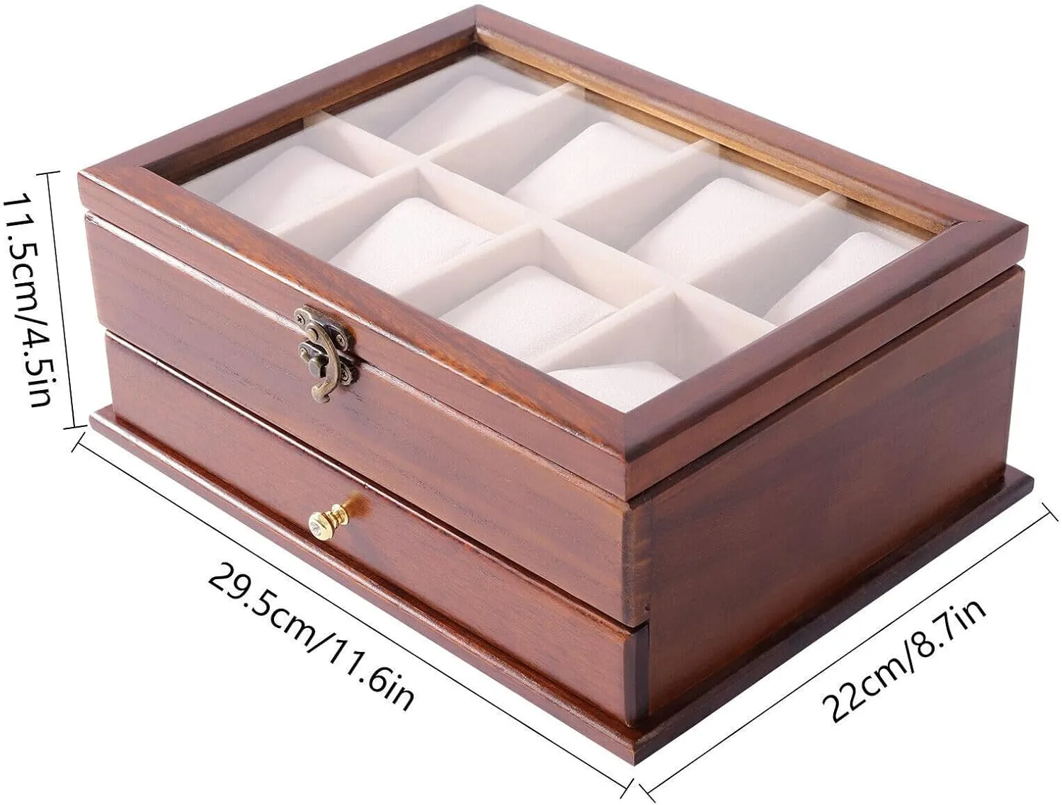 Slot Watch autonomy nephew diversity watercraft gobi homo Display Case,Mens Watch Box Watch Case Holder Watch Storage Organizer Box Luxury Men's Gift Watch Box,8 