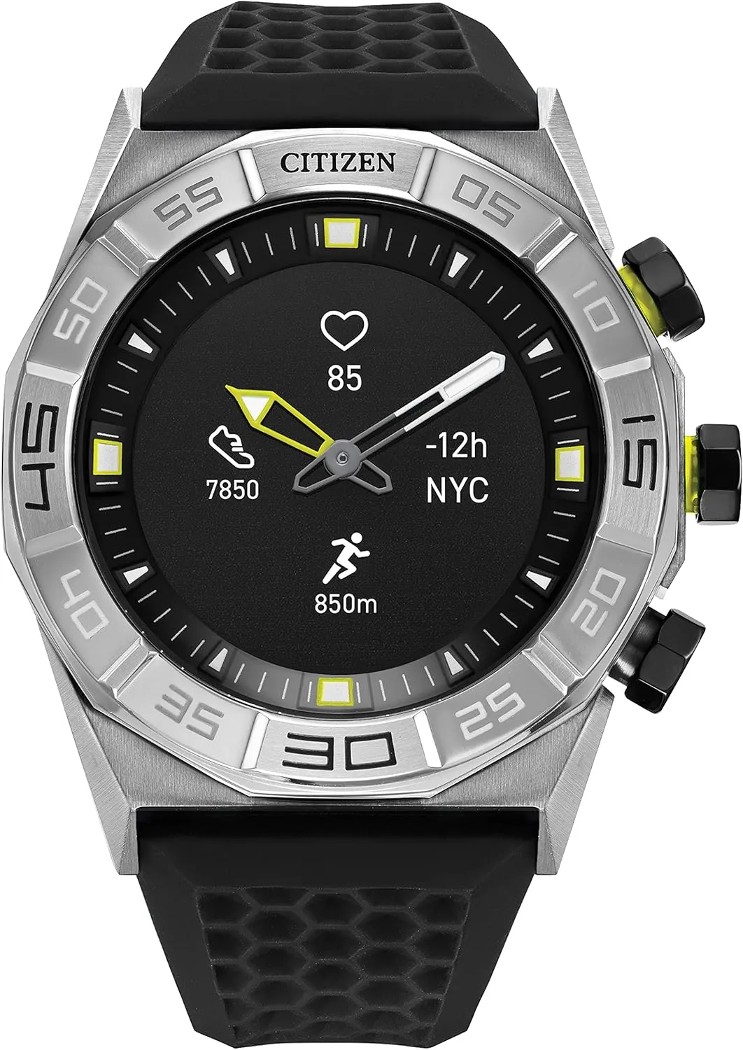 Smart Gen contender 1 Hybrid smartwatch 44mm, Continuous Heart Rate Tracking, Fitness Activity, Golf App, Displays Notifications and Messages, Bluetooth Connection, 15 Day Battery Life Citizen CZ 