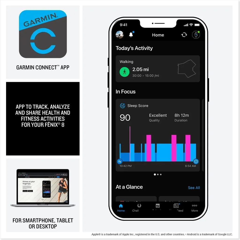 Smartwatch, Long-Lasting Battery Life, Dive-Rated, Built-in LED Flashlight, Slate Gray with Black Band perch story slander Garmin f??nix? 8 ?C 47mm, AMOLED, Premium Multisport GPS 