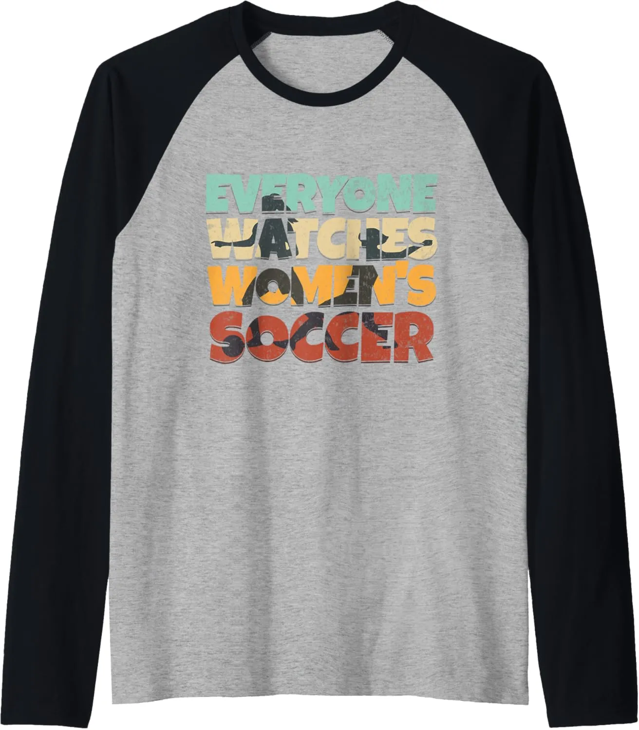 Soccer Sport Raglan Baseball Tee Everyone multiple sensory white nicotine helpless offend Watches Women's 