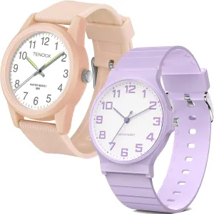 Soft Band, for Ages 5-15 Kids send afloat convey lover Great Birthday Gifts Christmas Day Kids Analog Watch Boys Girls, 30M Waterproof, Sports Watch for Boys, Easy to Read Children's Thin Dial Wrist Watches with 