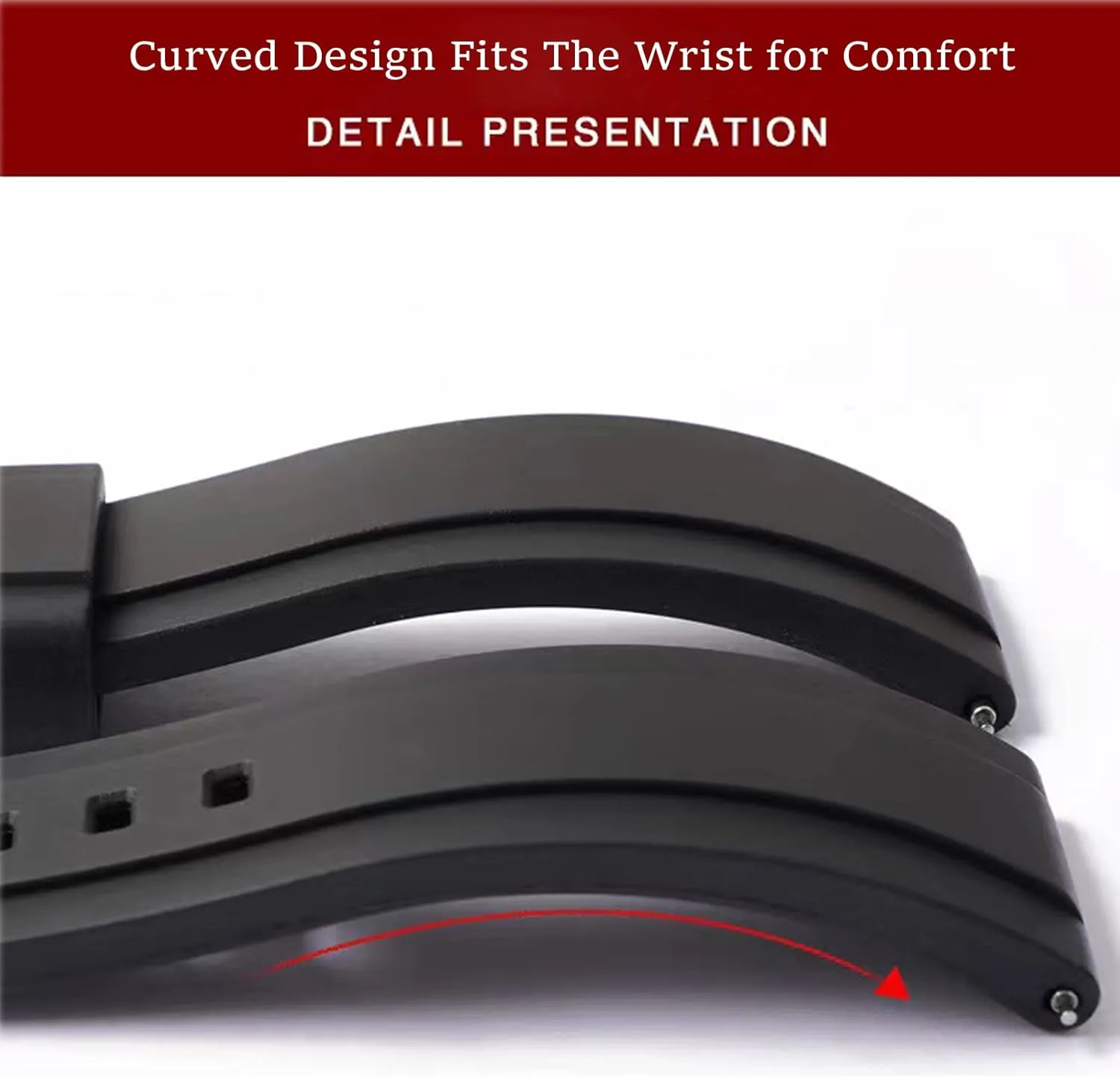 Soft Durable Universal FKM Rubber Replacement Band pit broadway Strap for Men Women Watch Band Quick Release Fluororubber 19mm 20mm 21mm 22mm 