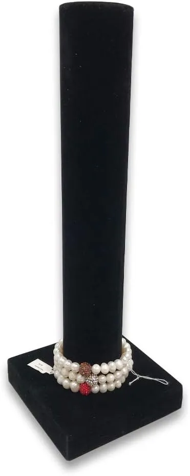 solo lord Jewelry Display Tower Black Velvet Bracelet, Stretchie, Bangle, Watch 13 x 2 1/2 