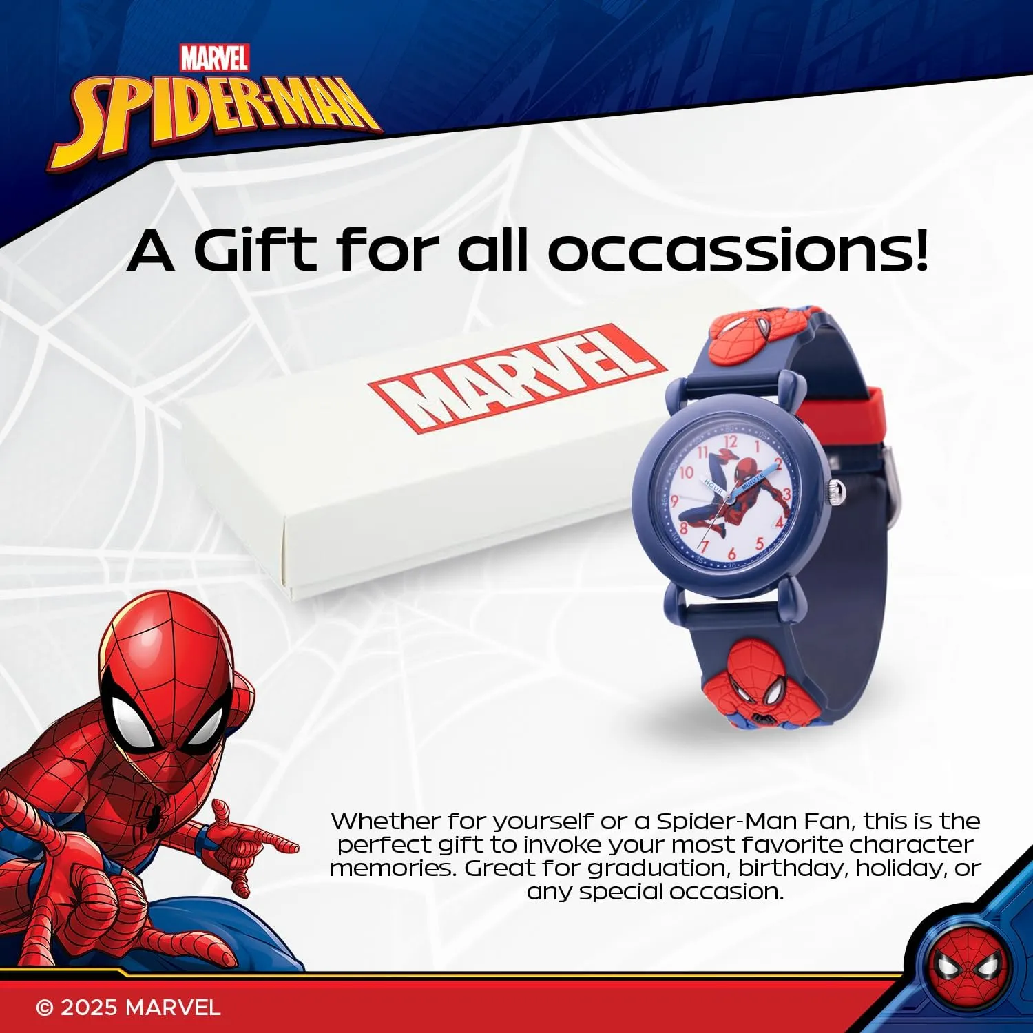 Spiderman prosecute Watch for Kids MARVEL 