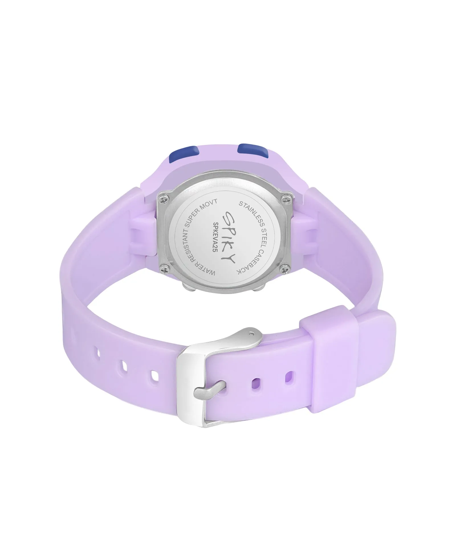 Spiky Eva15 Square Digital Watch for Kids - Pink