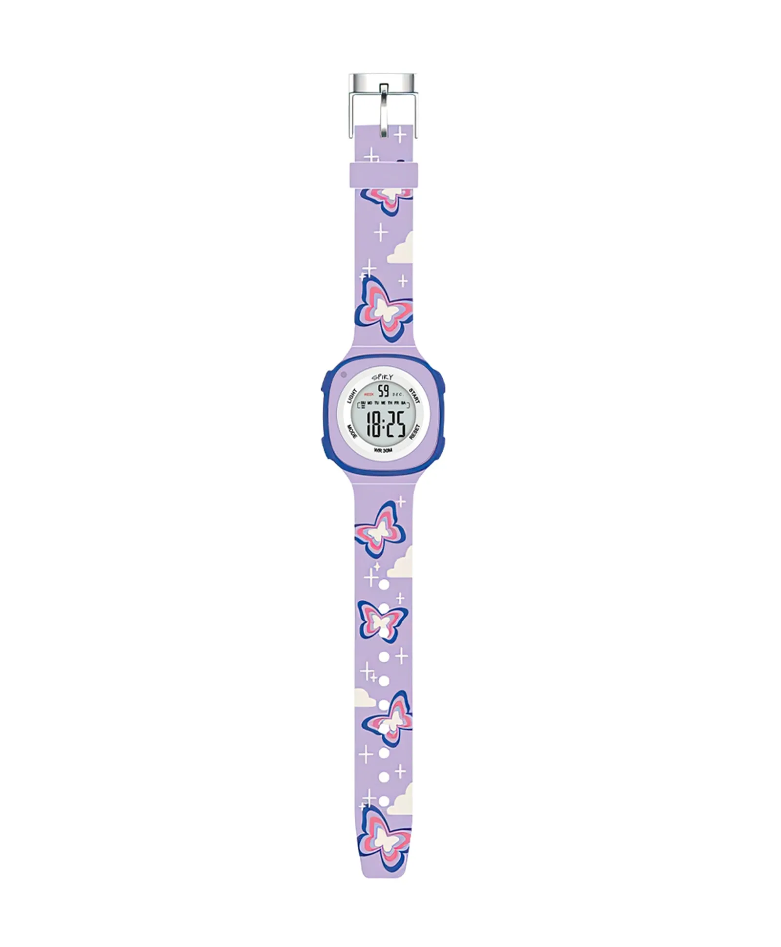 Spiky Eva15 Square Digital Watch for Kids - Pink
