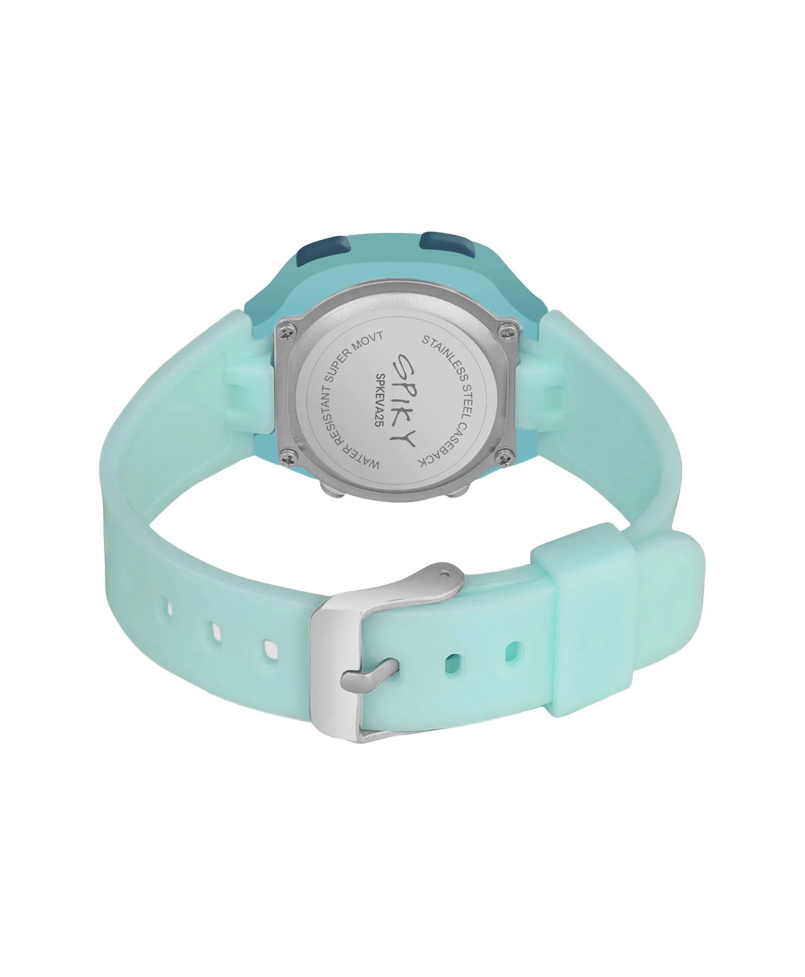 Spiky Eva15 Square Digital Watch for Kids - Pink