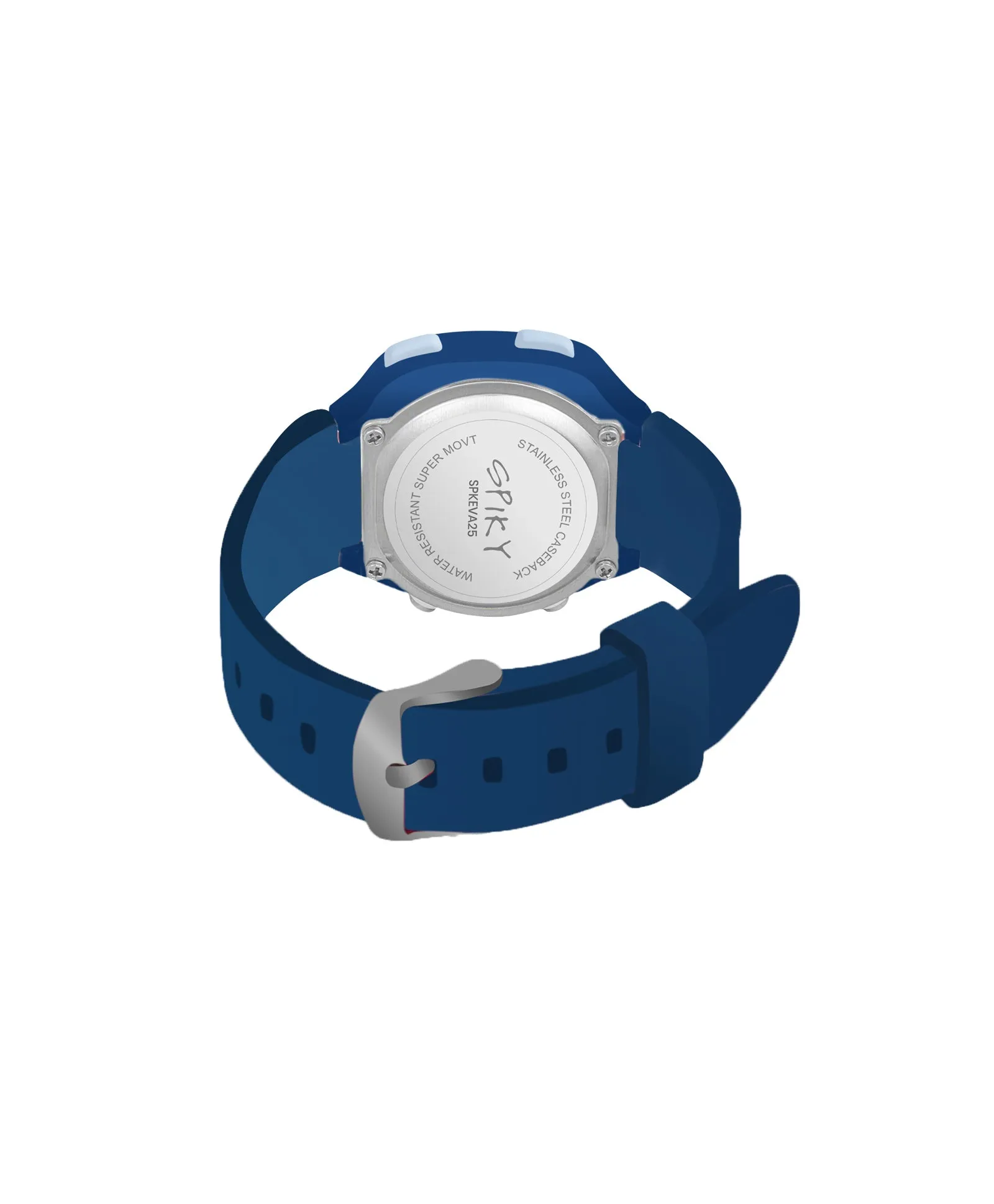 Spiky Eva15 Square Digital Watch for Kids - Pink
