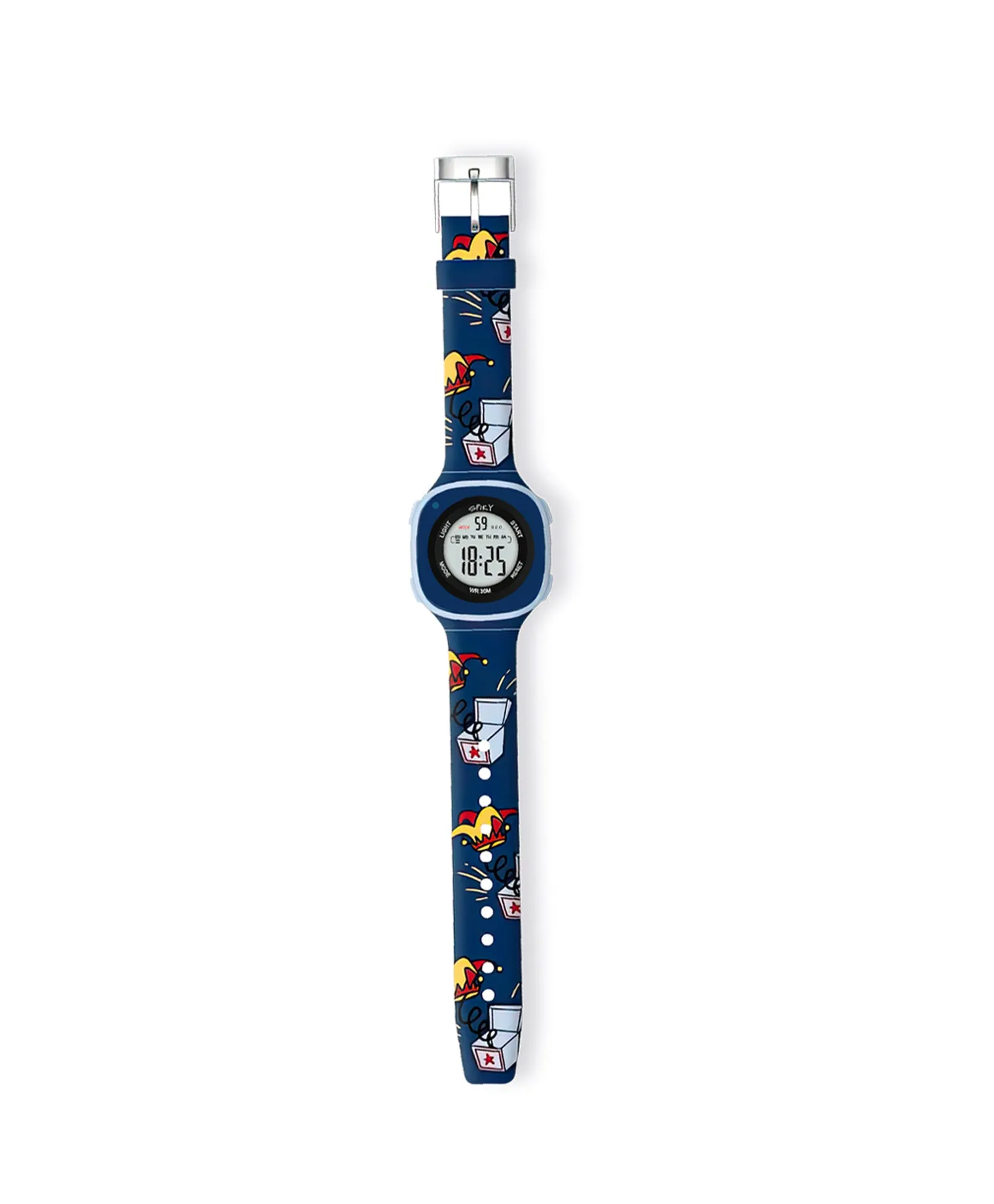 Spiky Eva15 Square Digital Watch for Kids - Pink