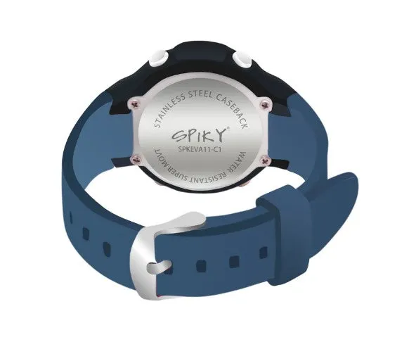 Spiky Sports Printed Strap Digital Watch - Black