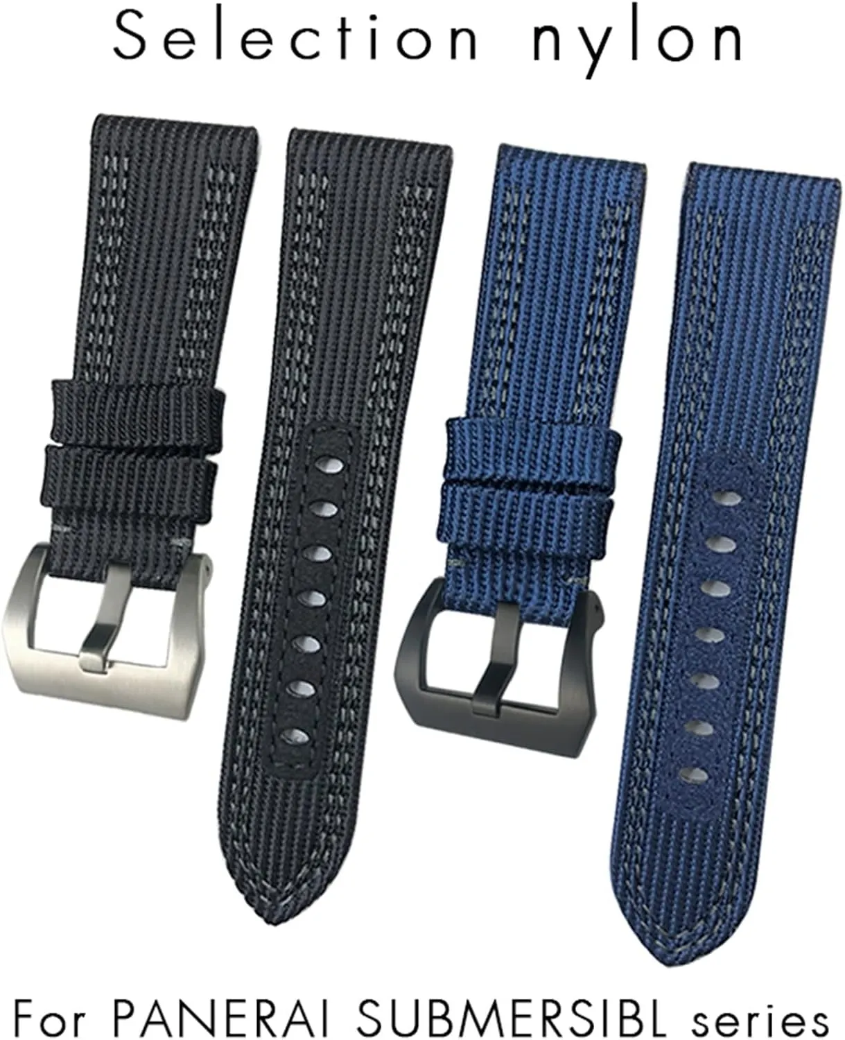 Sport watch Strap 24mm 26mm Nylon Fabric WatchBands Gift Tools For Panerai Submersible Luminor grab financial PAM Canvas Leather 