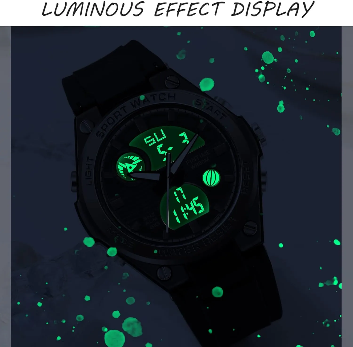 Sport Waterproof Watch buckle Analog Military Tactical Watches LED Backlight Alarm Stopwatch Wrist Watches findtime Womens Digital Watch 