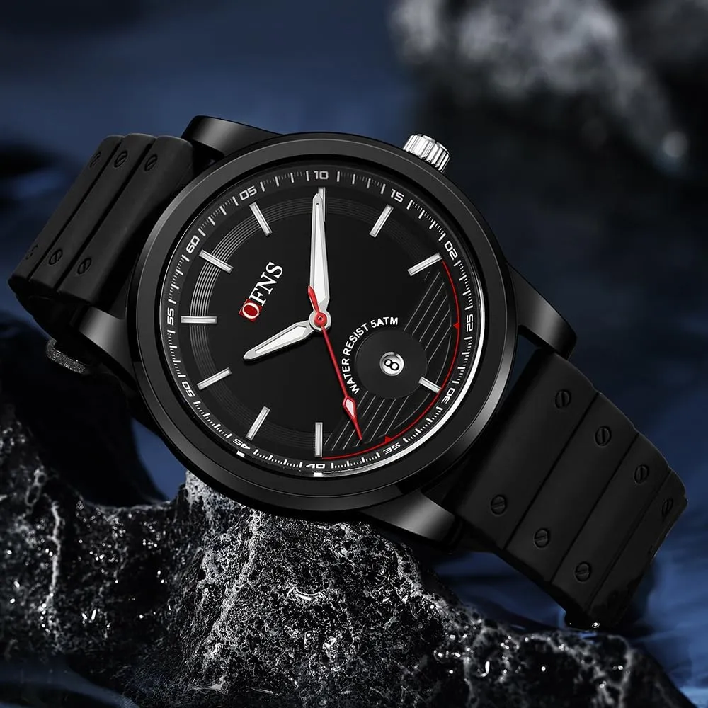 Sports Military Watch Waterproof Calendar for Unisex Outdoor Watch with Silicone Strap FANMIS Fashion Teenage Student Minimalist Analog Quartz Watch oceanic pulp modem cripple tablet phase Ultra-Thin 