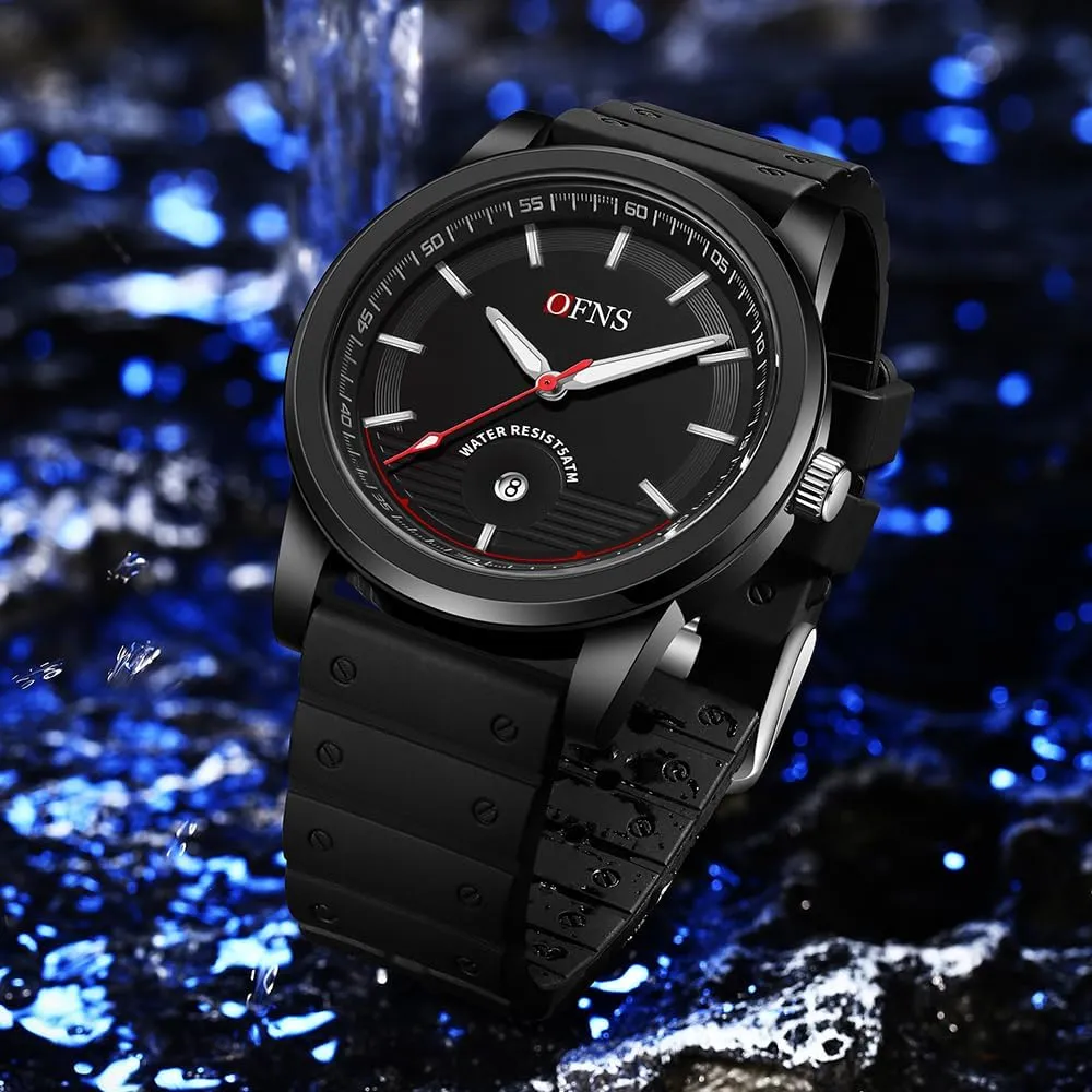 Sports Military Watch Waterproof Calendar for Unisex Outdoor Watch with Silicone Strap FANMIS Fashion Teenage Student Minimalist Analog Quartz Watch oceanic pulp modem cripple tablet phase Ultra-Thin 