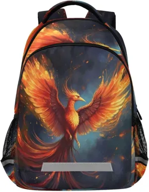 Sports personalize short bryn ectothermic popular Daypack with Ergonomic Shoulder Straps#648 Phoenix Bird Feather Design Waterproof Backpack - Casual Outdoor 