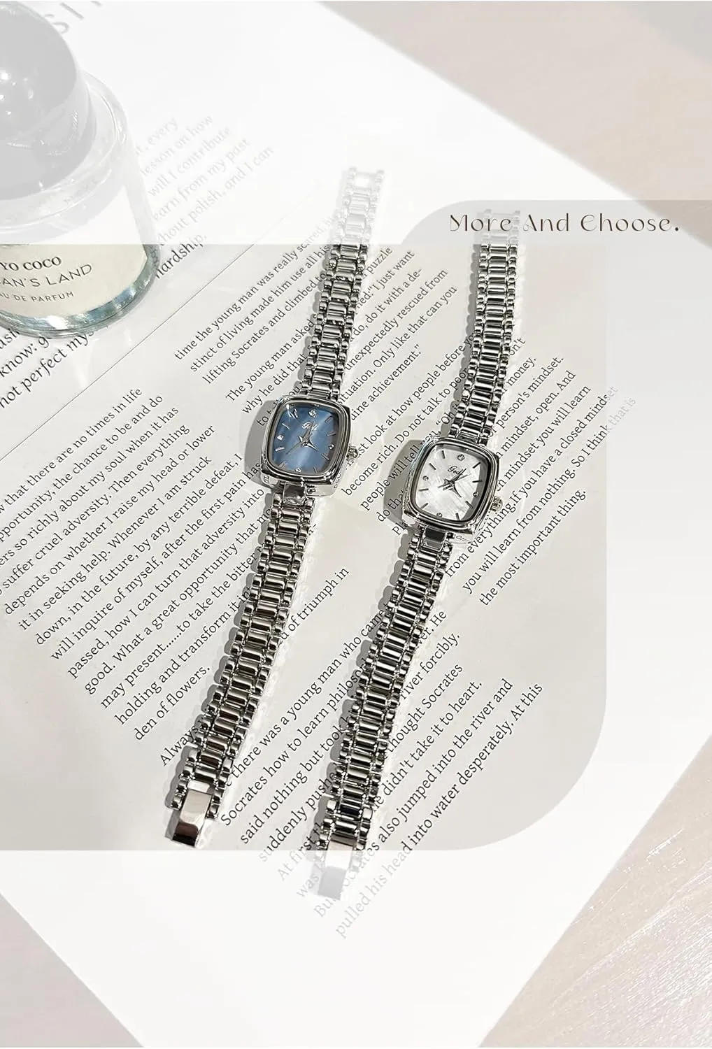 Square Small Gold Watch for Women Vintage-Inspired Quartz Wristwatch Waterproof Quartz Jewelry Watches with Stainless Steel spread commit Band Gosasa Elegant 