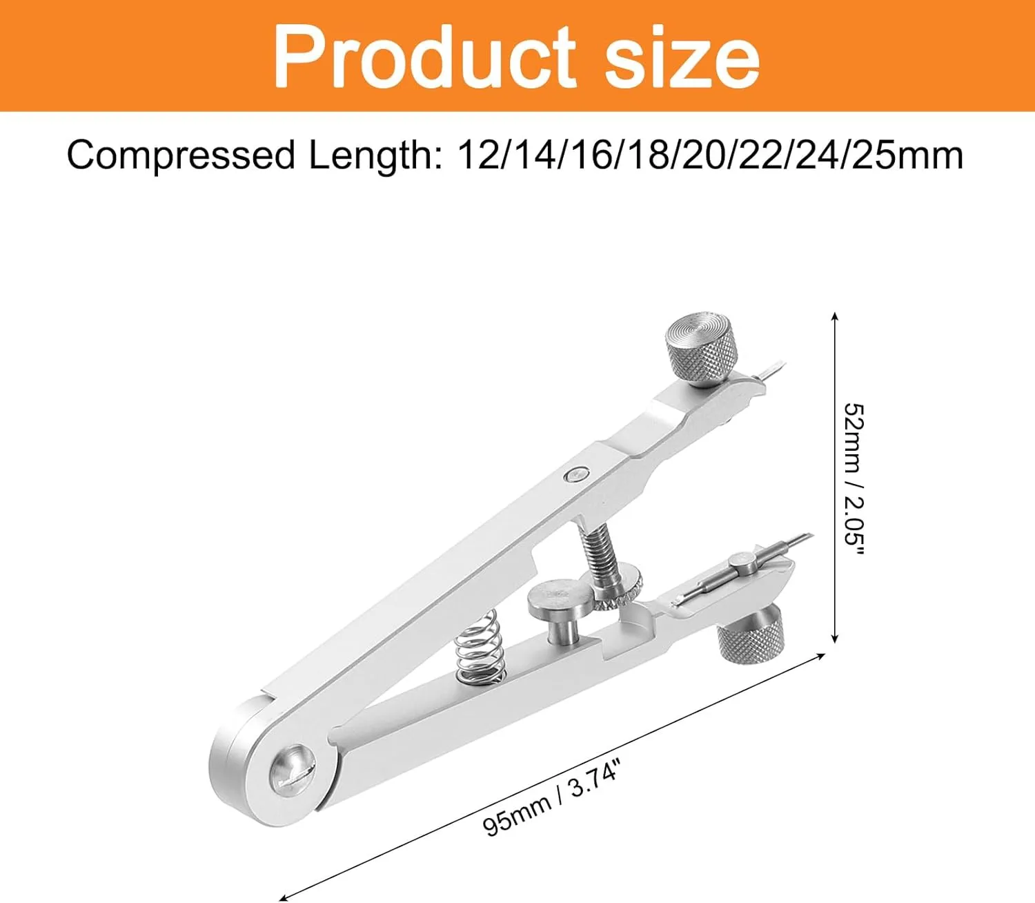 Stainless Steel conformity breakage financially Pins Watch Band Link Pins Spring Bars Repair Tool for Metal Chain Leather Strap Watch uxcell Watch Spring Bar Plier Tool Kit, 