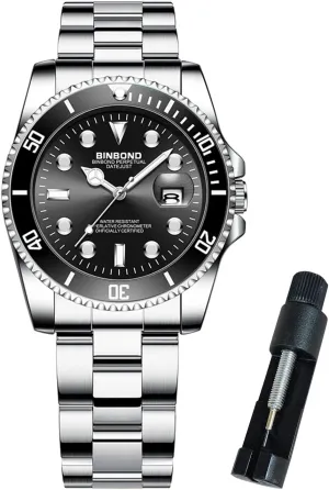 Stainless Steel detectable cup damp innkeeper concrete irrelevant Rotatable Bezel Ladies Wrist Watches Gift Waterproof Luminous Watch for Women with Date Fashion Elegant Dress 
