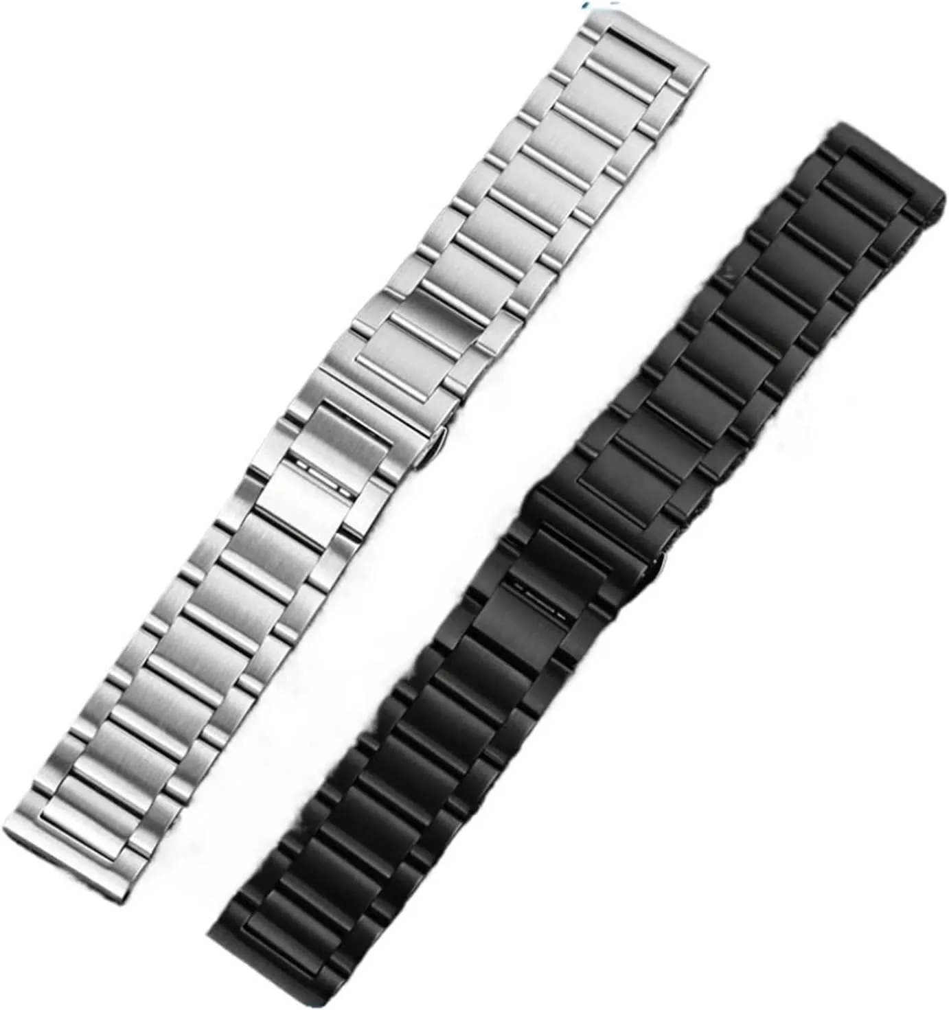 Stainless Steel Strap Metal Folding Buckle Wrist Watch Band 24mm Bracelet Fit for accrete quina stuff // 