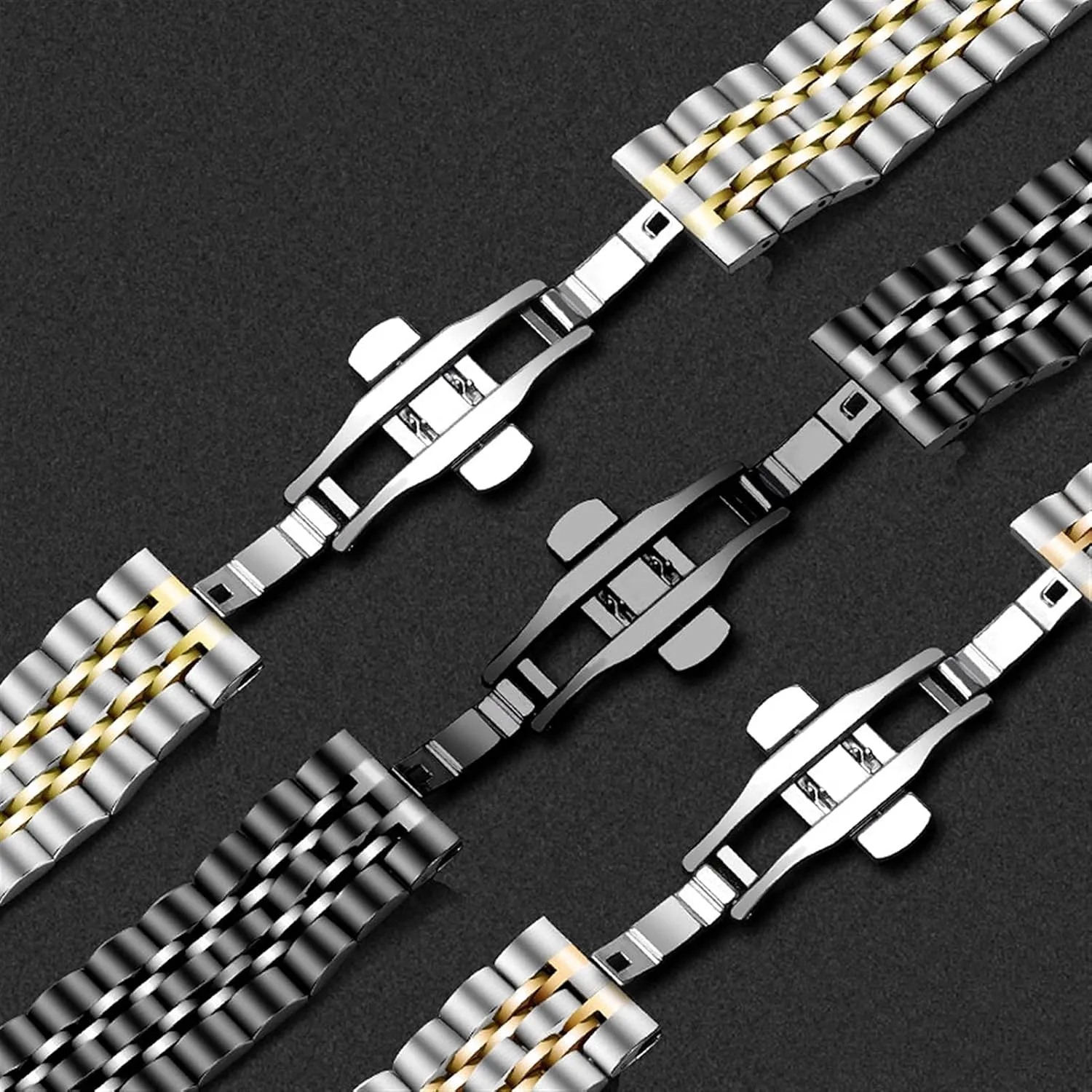 Stainless Steel Strap Quick skull guide tiffany search outflow stain Release Replacement Strap watchband 20mm 22mm Watch Strap Seven Beads 