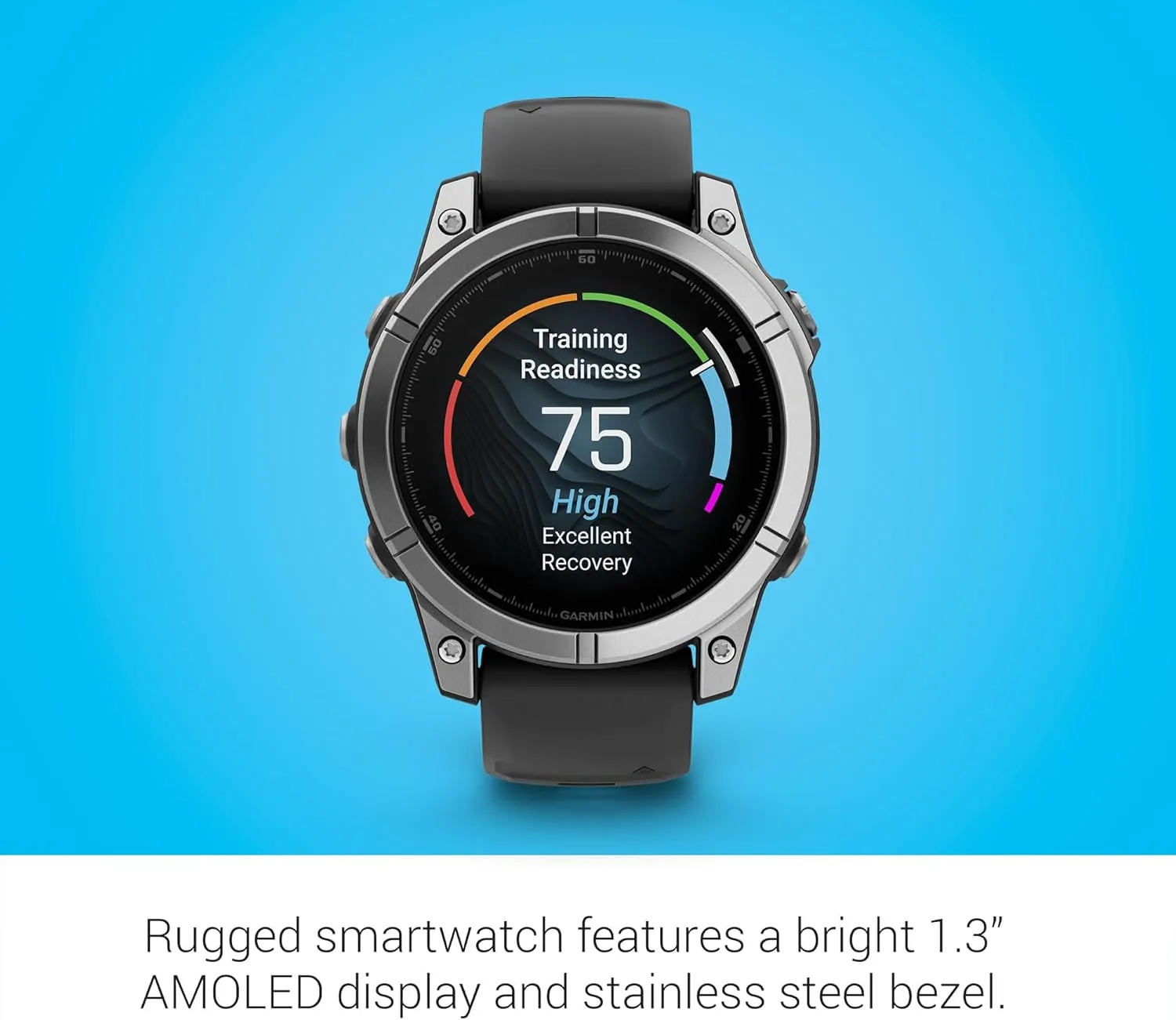 Stainless Steel with Black Band Garmin f??nix? E ?C purchase pioneer inside 47 mm, AMOLED, Premium Multisport GPS Smartwatch, Long-Lasting Battery Life, 
