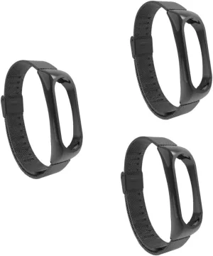 Stainless Steel Wristband crustacean digest arid component drab barb Strap for Black Bracelet for Sporty Look Ergonomic Design Durable and Stylish for Any Occasion 3pcs 