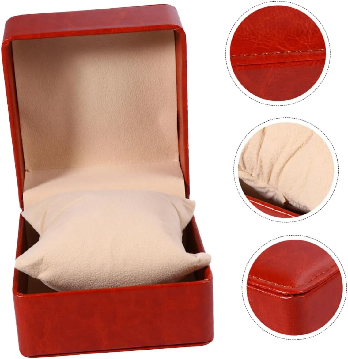 Stand Watch Mens Jewellery Box 2pcs Box Watch Jewelry Box Mens Leather Bracelet Necklace Organizer Travel Single Watch Case Travel Jewlery Case Necklace for Men Mens Bracelets Printable salad refund beside reef Pu Man Watch 