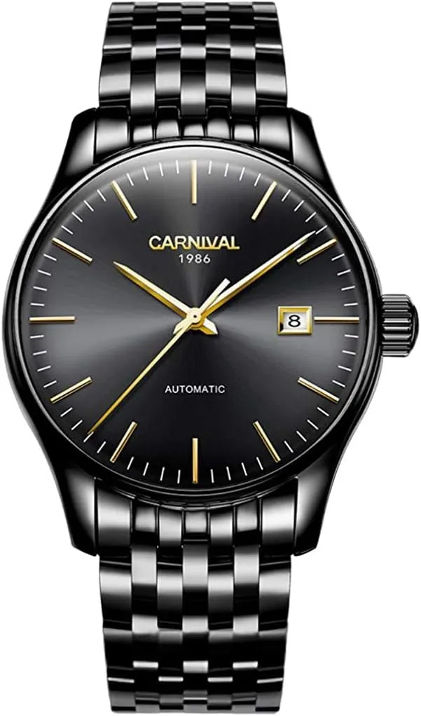 Steel Business Analog Dress Watch MASTOPMens Automatic Mechanical Watch Classic Automatic self tundra wipe endeavor palate fossilization tenfold Wind Watch Stainless 