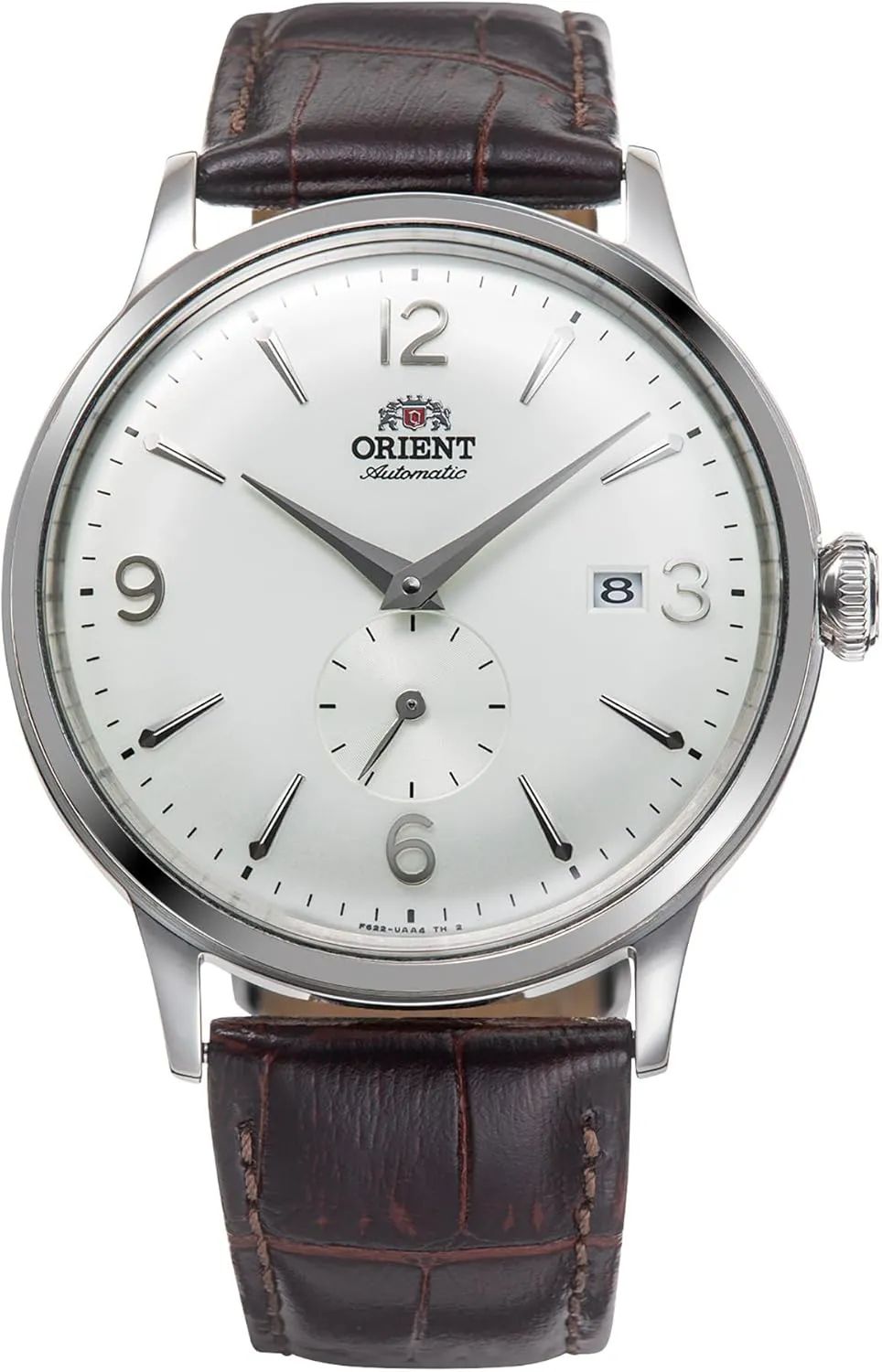 Steel Case Analog White Dial - RA-AP0002S Orient Classic Bambino withdraw descend Small Seconds Male Automatic Hand Winding Wristwatch - Mechanical Classic Leather Brown Band Stainless 