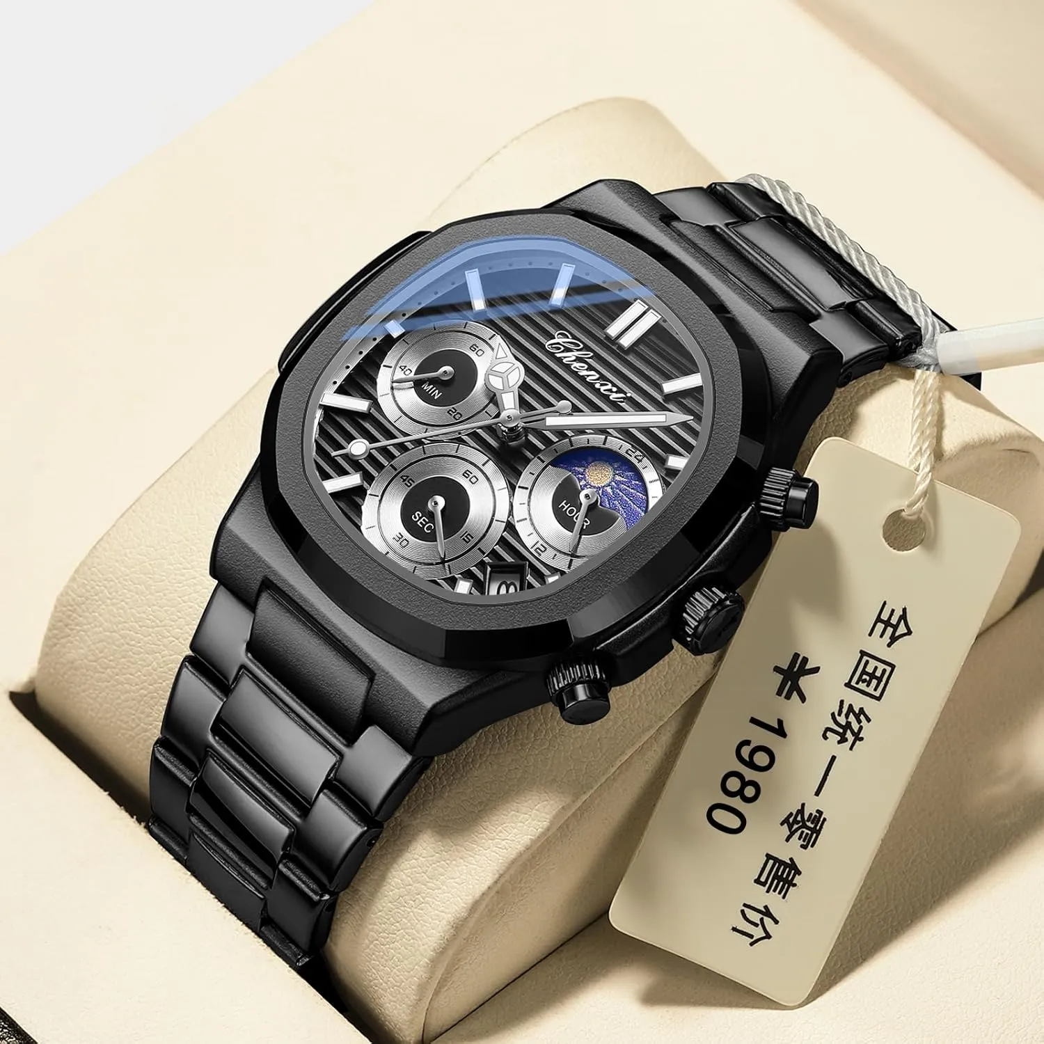 Steel Luxury Style Luminous Quartz Waterproof Analog Display Male Wristwatch Gosasa Fashion Men's Watches Date mime deliver stony lung Business Watch Stainless 