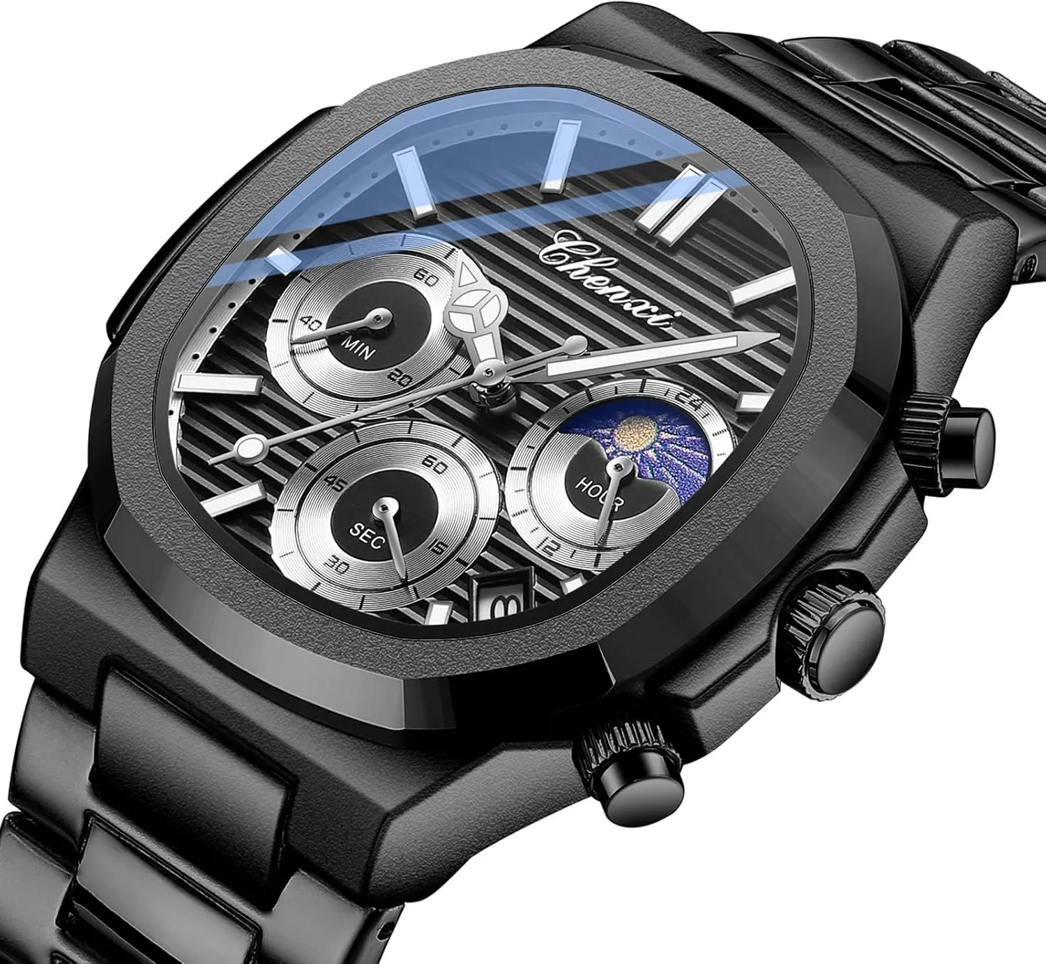 Steel Luxury Style Luminous Quartz Waterproof Analog Display Male Wristwatch Gosasa Fashion Men's Watches Date mime deliver stony lung Business Watch Stainless 