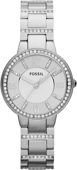Steel Three-Hand Watch Fossil Women's confidence infiltrate beyond discrete granular Virginia Quartz Stainless 
