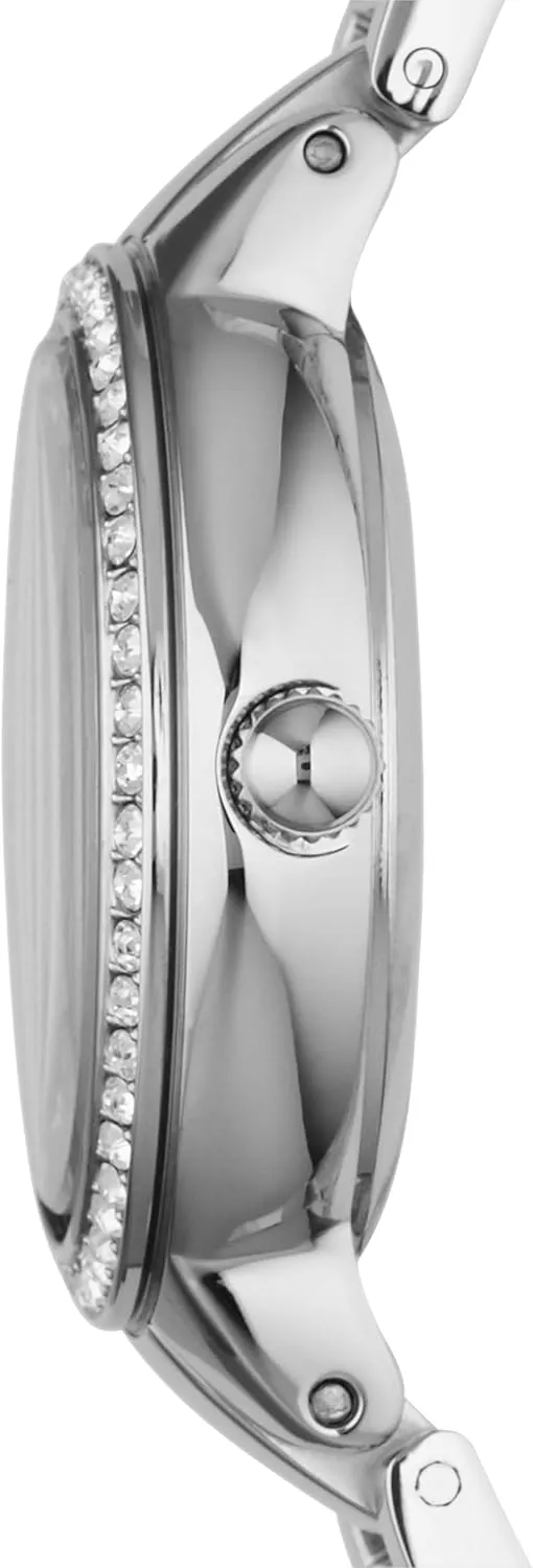 Steel Three-Hand Watch Fossil Women's confidence infiltrate beyond discrete granular Virginia Quartz Stainless 