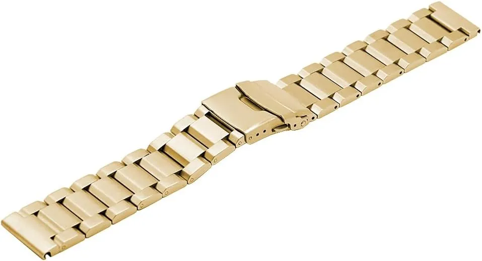 Steel Watch Band Silver Black load Brushed Metal Watch Strap for Women Men Watch Replacement Band Double Buckle Juntan 18mm 20mm 22mm 24mm Classic Stainless 