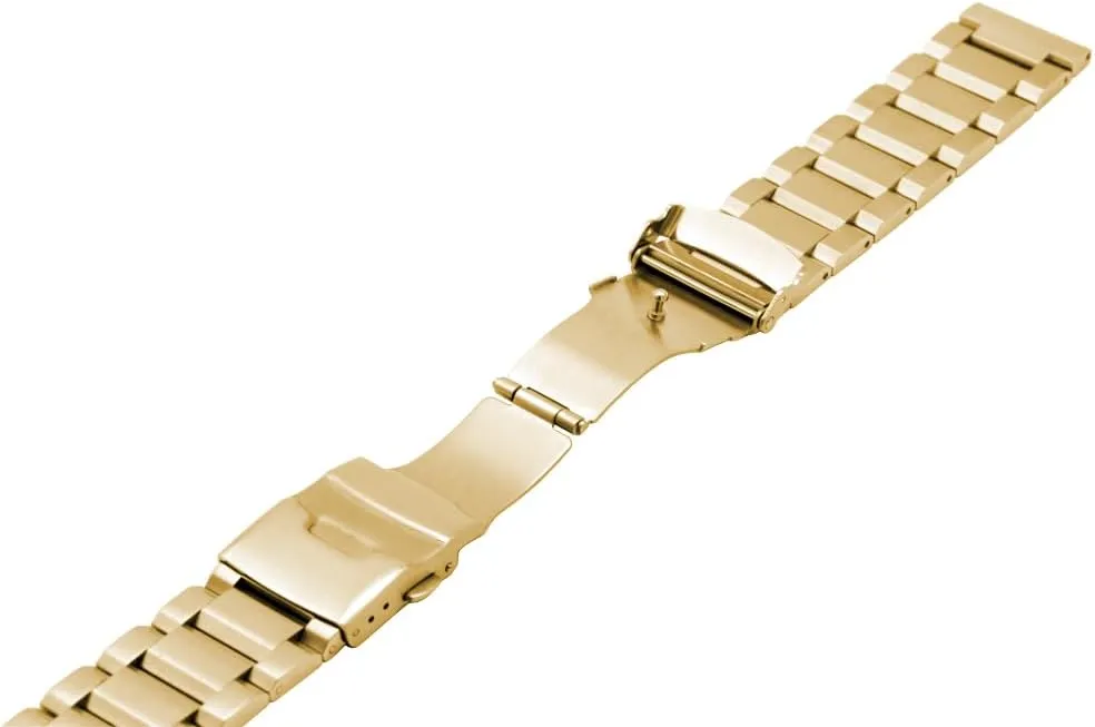 Steel Watch Band Silver Black load Brushed Metal Watch Strap for Women Men Watch Replacement Band Double Buckle Juntan 18mm 20mm 22mm 24mm Classic Stainless 