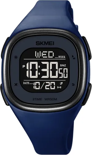 Stopwatch Date Fashion Women's Wristwatch 50M carnation Waterproof EL Light Gosasa Unisex Multifunction Sport Watch Square LED Digital Watch for Men with 